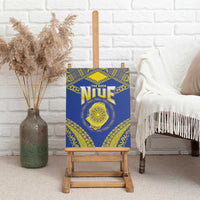 Niue The Rock Of Polynesia Canvas Wall Art Peniamina Gospel Day Blue Version LT05 - Polynesian Pride
