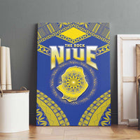 Niue The Rock Of Polynesia Canvas Wall Art Peniamina Gospel Day Blue Version LT05 - Polynesian Pride