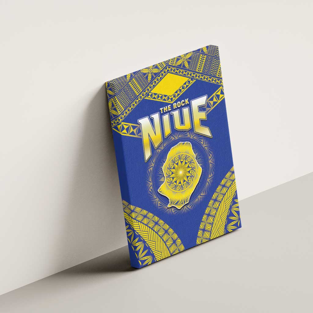 Niue The Rock Of Polynesia Canvas Wall Art Peniamina Gospel Day Blue Version LT05 - Polynesian Pride