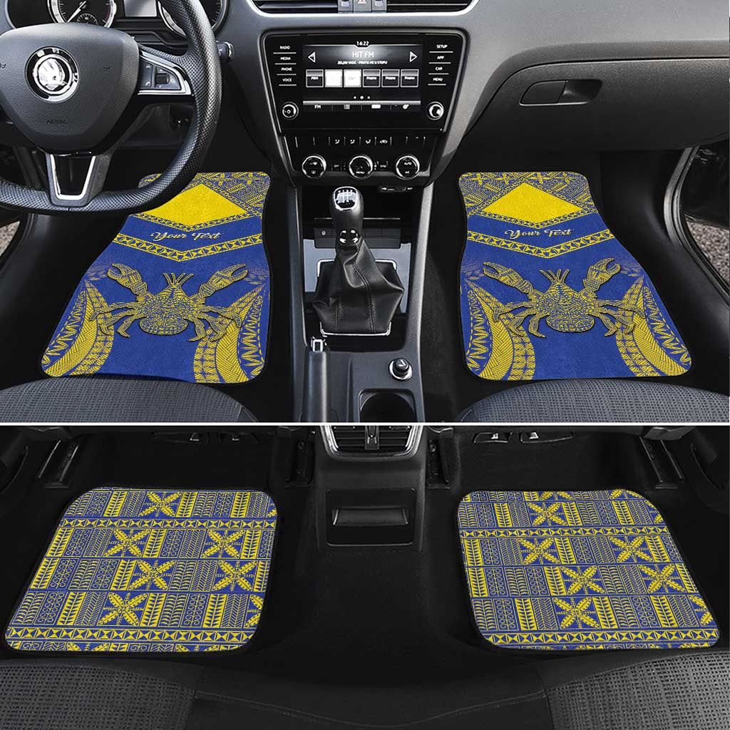 Niue The Rock Of Polynesia Car Mats Peniamina Gospel Day Blue Version LT05 Set 4pcs Blue - Polynesian Pride