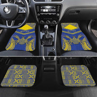 Niue The Rock Of Polynesia Car Mats Peniamina Gospel Day Blue Version LT05 Set 4pcs Blue - Polynesian Pride