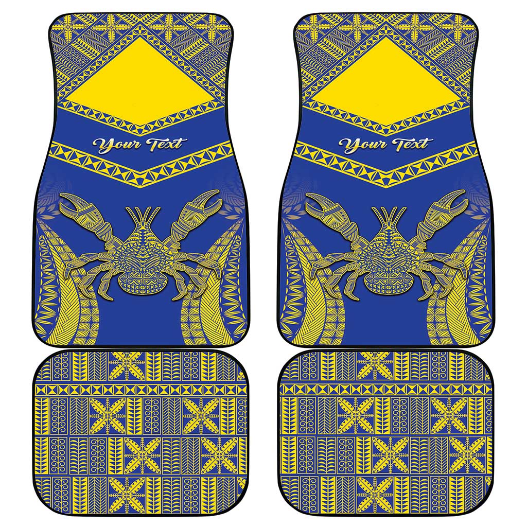 Niue The Rock Of Polynesia Car Mats Peniamina Gospel Day Blue Version LT05 - Polynesian Pride