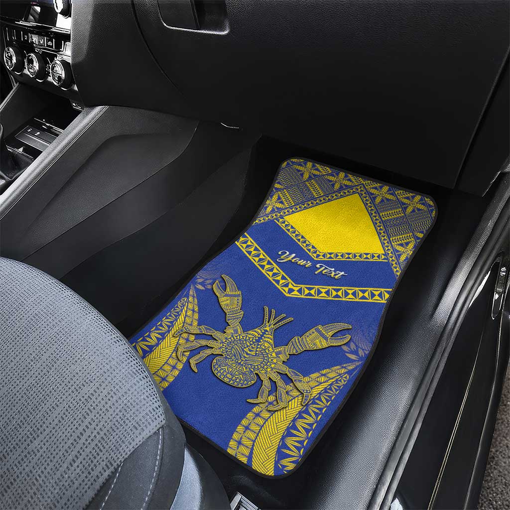 Niue The Rock Of Polynesia Car Mats Peniamina Gospel Day Blue Version LT05 - Polynesian Pride