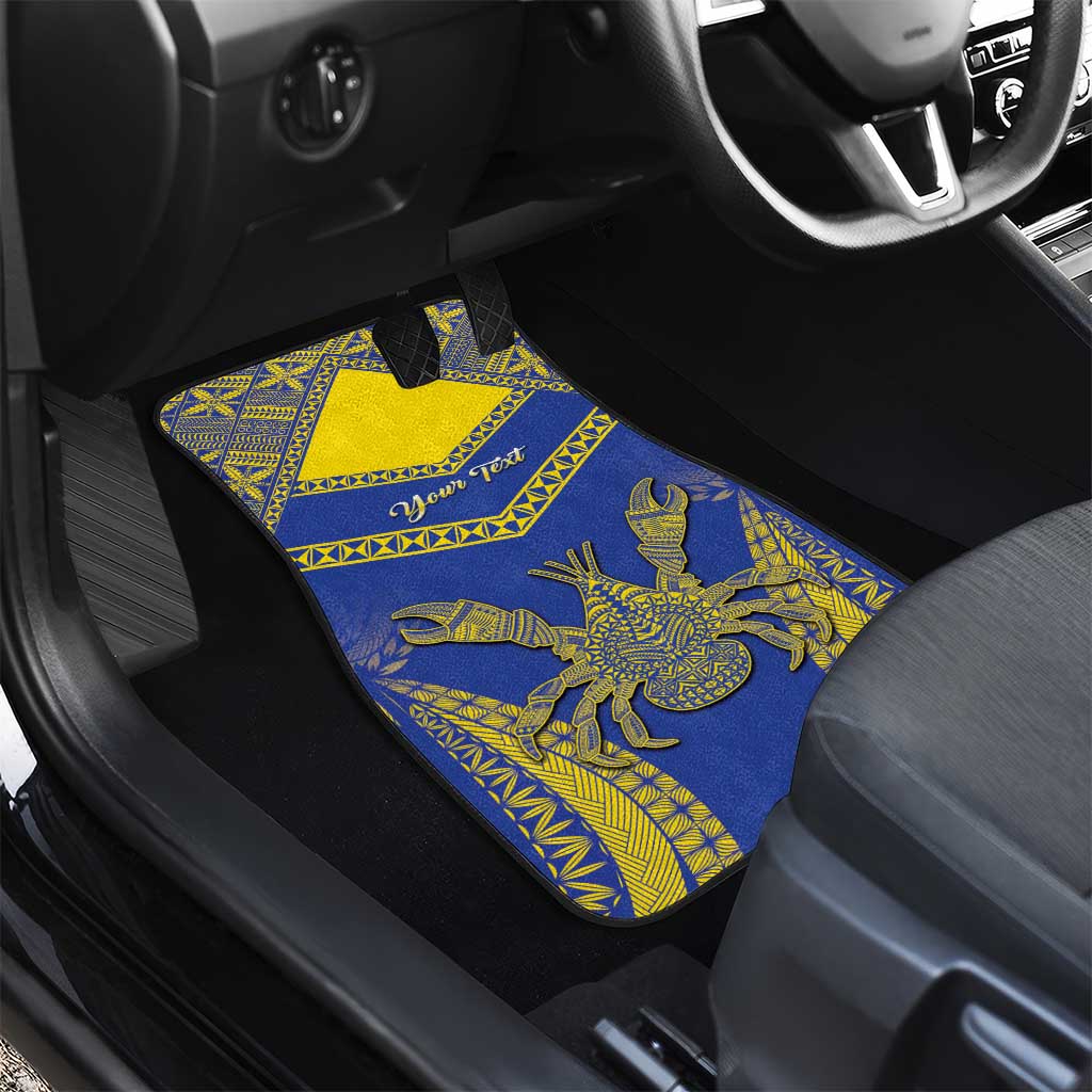 Niue The Rock Of Polynesia Car Mats Peniamina Gospel Day Blue Version LT05 - Polynesian Pride