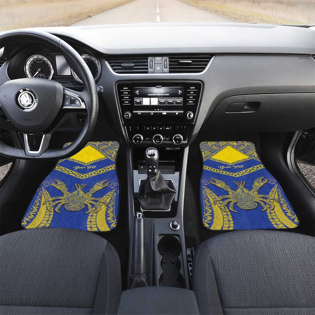 Niue The Rock Of Polynesia Car Mats Peniamina Gospel Day Blue Version LT05 Set 2pcs - Front Blue - Polynesian Pride