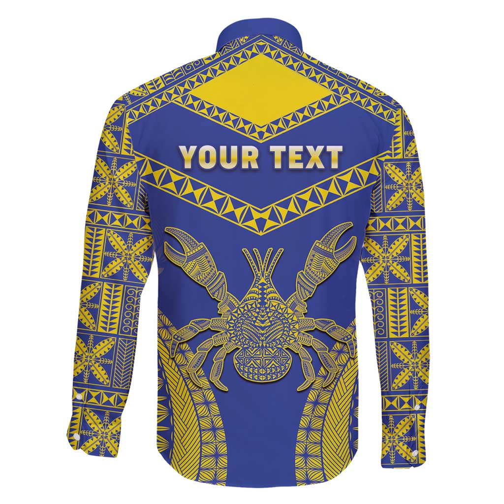 Personalised Niue The Rock Of Polynesia Family Matching Short Sleeve Bodycon Dress and Hawaiian Shirt Peniamina Gospel Day Blue Version