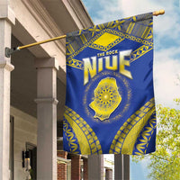 Niue The Rock Of Polynesia Garden Flag Peniamina Gospel Day Blue Version LT05 House Flag Blue - Polynesian Pride