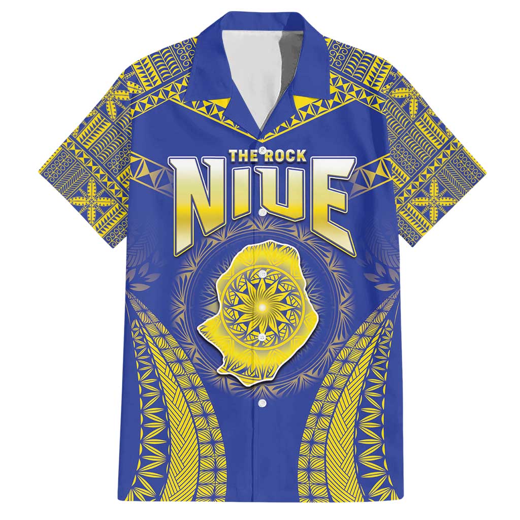 Personalised Niue The Rock Of Polynesia Hawaiian Shirt Peniamina Gospel Day Blue Version LT05 Blue - Polynesian Pride