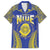 Personalised Niue The Rock Of Polynesia Hawaiian Shirt Peniamina Gospel Day Blue Version