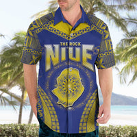 Personalised Niue The Rock Of Polynesia Hawaiian Shirt Peniamina Gospel Day Blue Version LT05 - Polynesian Pride