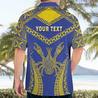 Personalised Niue The Rock Of Polynesia Hawaiian Shirt Peniamina Gospel Day Blue Version LT05 - Polynesian Pride