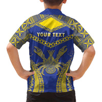 Personalised Niue The Rock Of Polynesia Hawaiian Shirt Peniamina Gospel Day Blue Version LT05 - Polynesian Pride