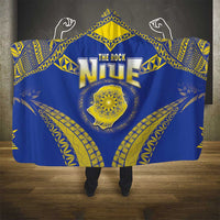 Niue The Rock Of Polynesia Hooded Blanket Peniamina Gospel Day Blue Version LT05 - Polynesian Pride