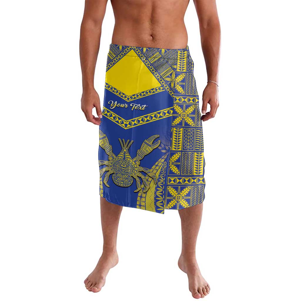 Personalised Niue The Rock Of Polynesia Lavalava Peniamina Gospel Day Blue Version LT05 Blue - Polynesian Pride
