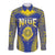 Personalised Niue The Rock Of Polynesia Long Sleeve Button Shirt Peniamina Gospel Day Blue Version