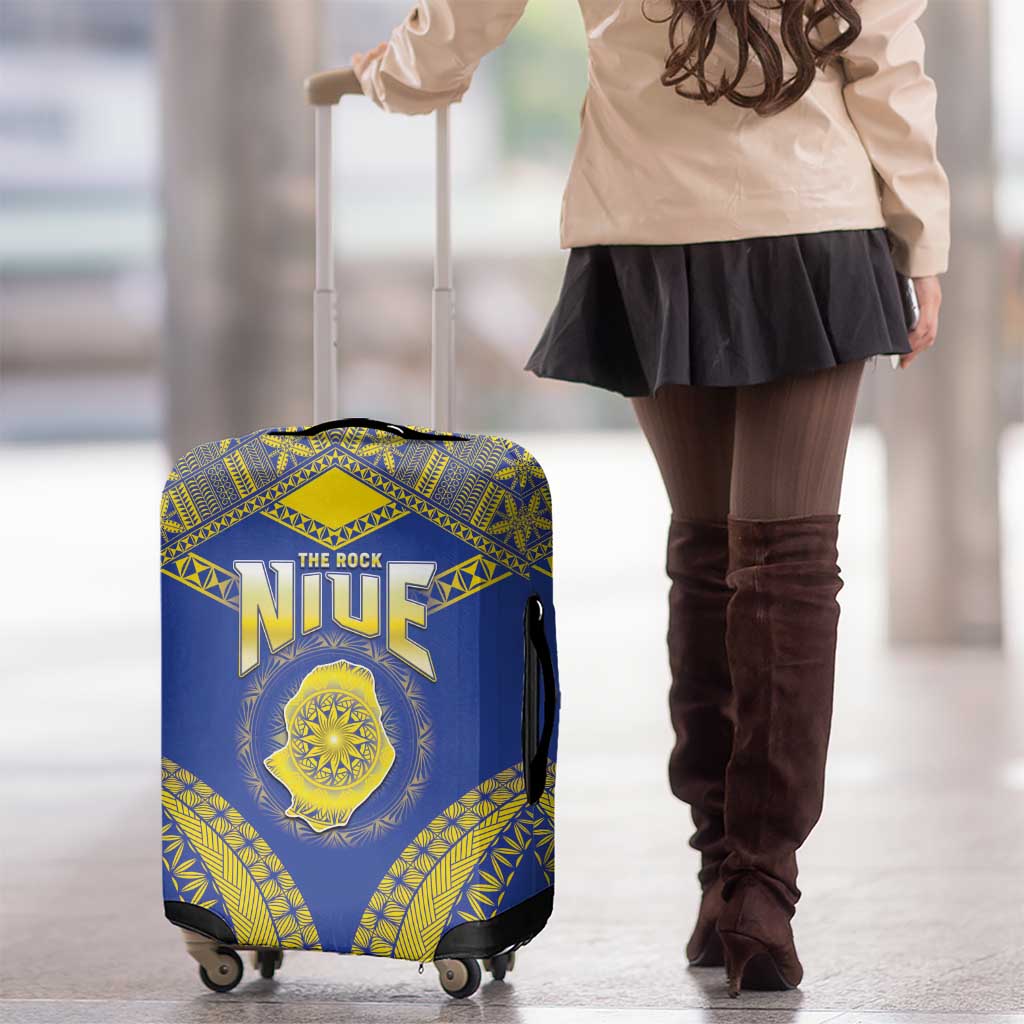 Niue The Rock Of Polynesia Luggage Cover Peniamina Gospel Day Blue Version