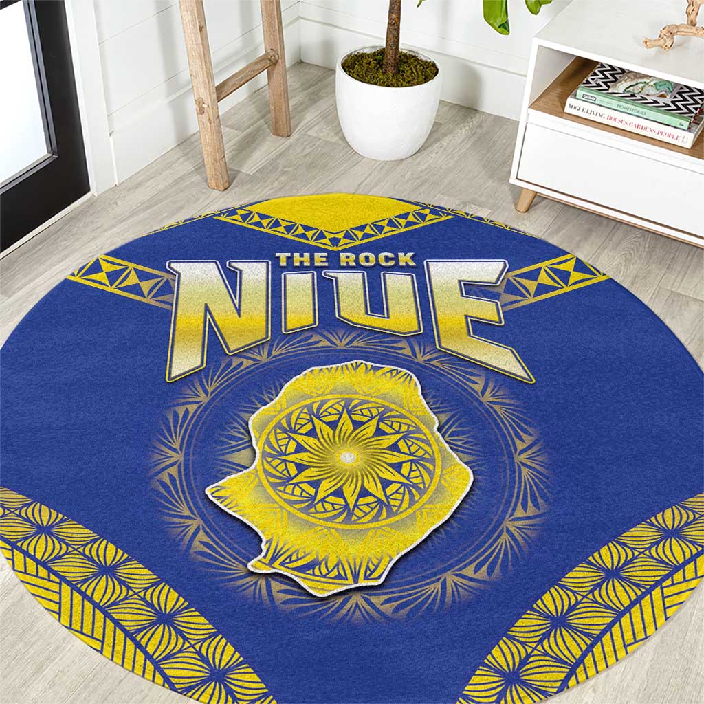 Niue The Rock Of Polynesia Round Carpet Peniamina Gospel Day Blue Version