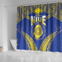 Niue The Rock Of Polynesia Shower Curtain Peniamina Gospel Day Blue Version
