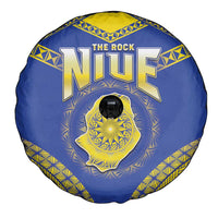 Niue The Rock Of Polynesia Spare Tire Cover Peniamina Gospel Day Blue Version LT05 - Polynesian Pride