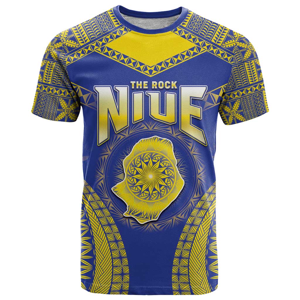 Personalised Niue The Rock Of Polynesia T Shirt Peniamina Gospel Day Blue Version LT05 Blue - Polynesian Pride