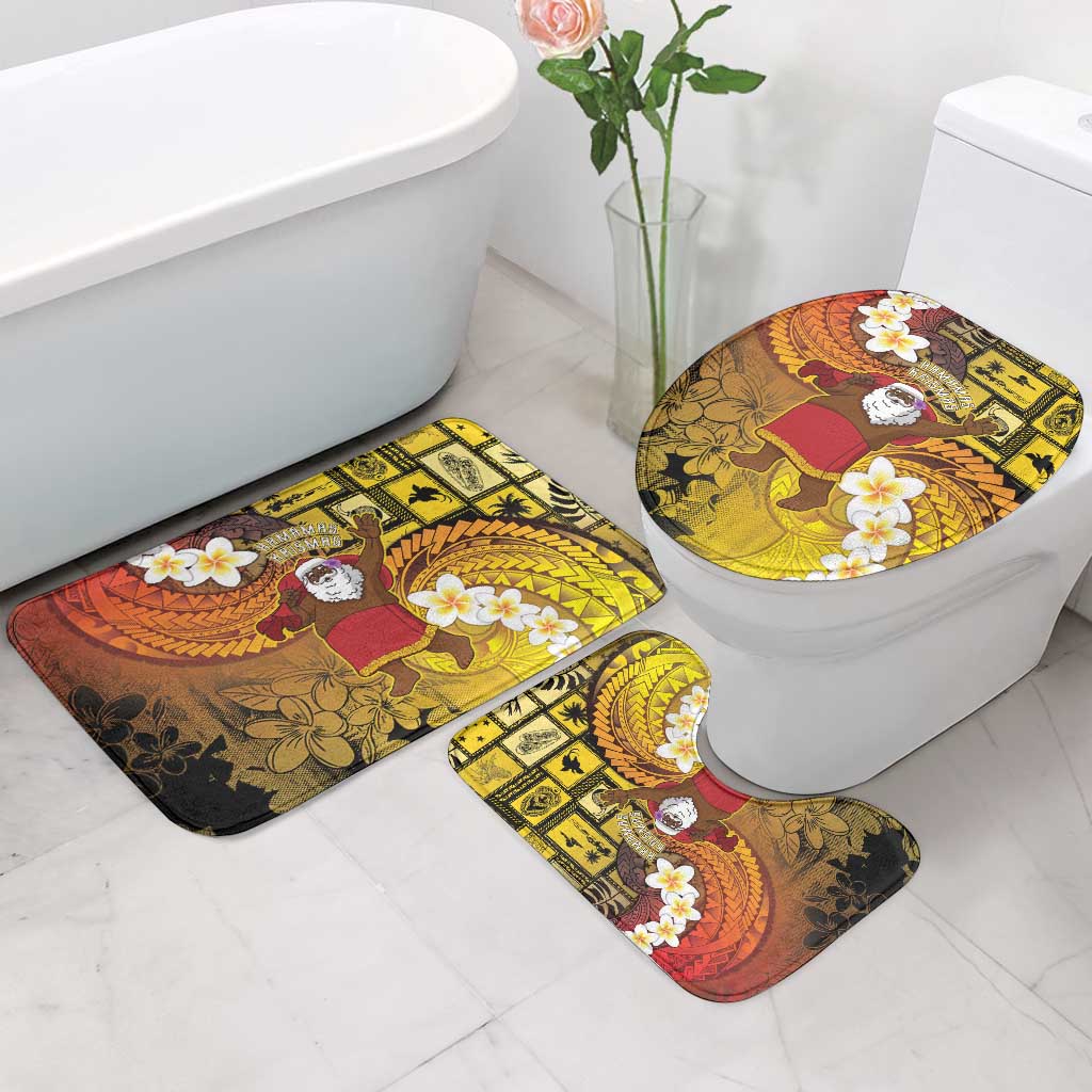Papua New Guinea Retro Christmas Bathroom Set Hamamas Krismas - Polynesian Pride