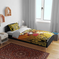 Papua New Guinea Retro Christmas Bedding Set Hamamas Krismas - Polynesian Pride