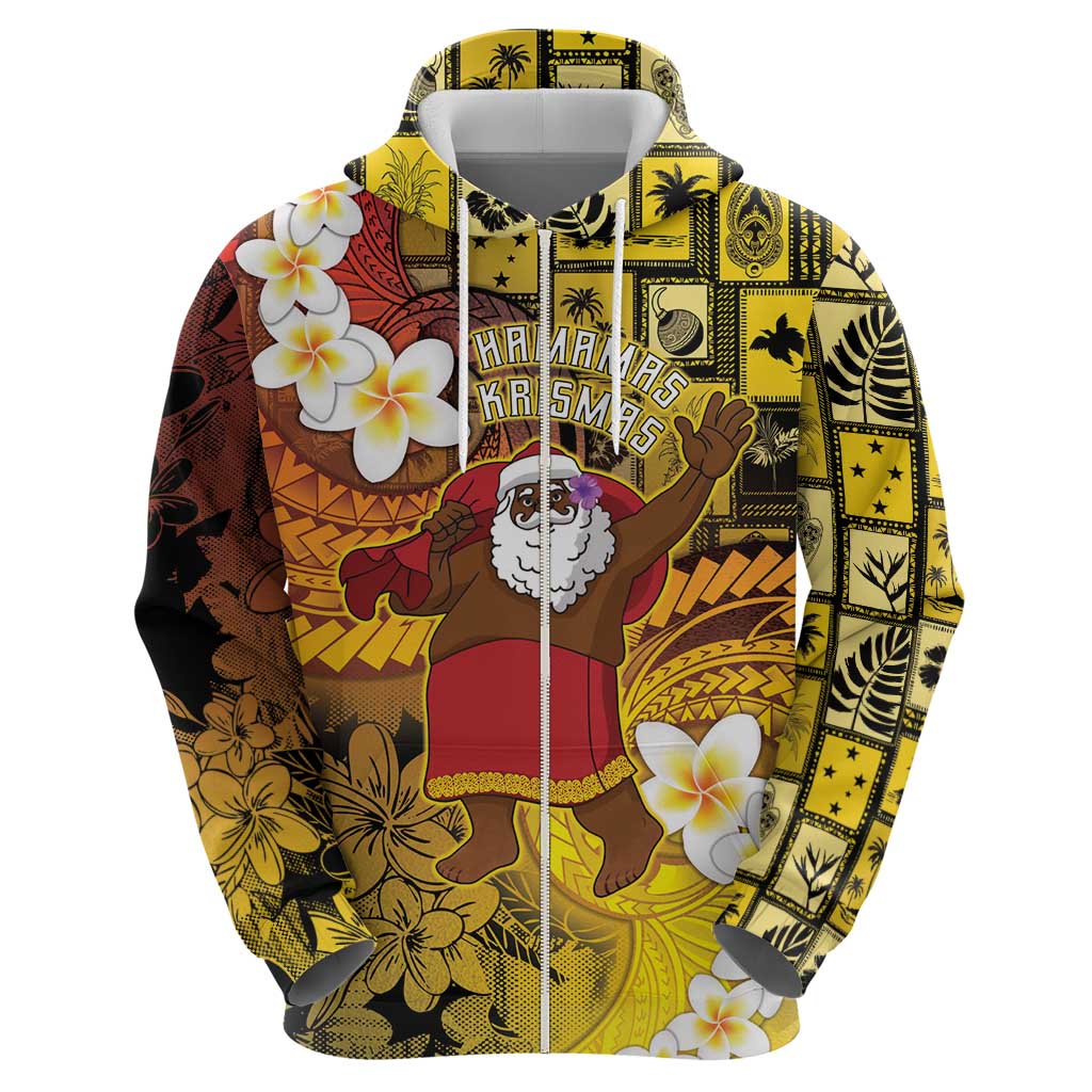 Papua New Guinea Retro Christmas Hoodie Hamamas Krismas - Polynesian Pride