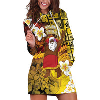 Papua New Guinea Retro Christmas Hoodie Dress Hamamas Krismas - Polynesian Pride