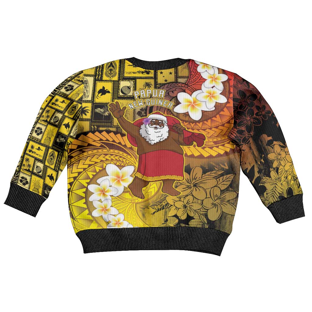 Papua New Guinea Retro Christmas Kid Ugly Christmas Sweater Hamamas Krismas LT05 - Polynesian Pride