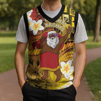 Papua New Guinea Retro Christmas Knitted V-Neck Vest Hamamas Krismas LT05 - Polynesian Pride