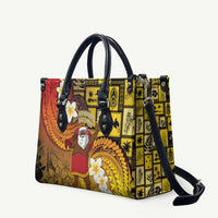 Papua New Guinea Retro Christmas Leather Bag Hamamas Krismas - Polynesian Pride