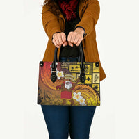 Papua New Guinea Retro Christmas Leather Bag Hamamas Krismas - Polynesian Pride