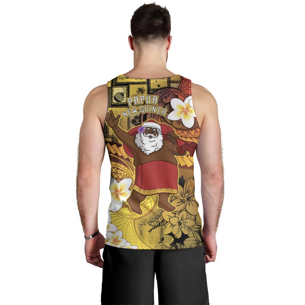Papua New Guinea Retro Christmas Men Tank Top Hamamas Krismas - Polynesian Pride