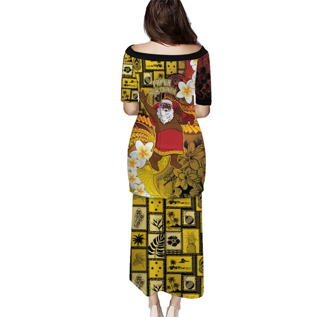 Papua New Guinea Retro Christmas Puletasi Hamamas Krismas - Polynesian Pride