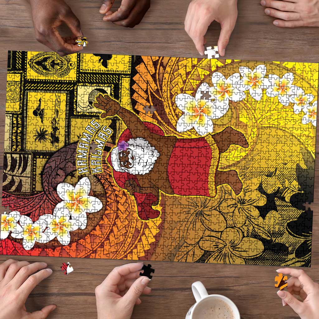 Papua New Guinea Retro Christmas Puzzle Hamamas Krismas - Polynesian Pride