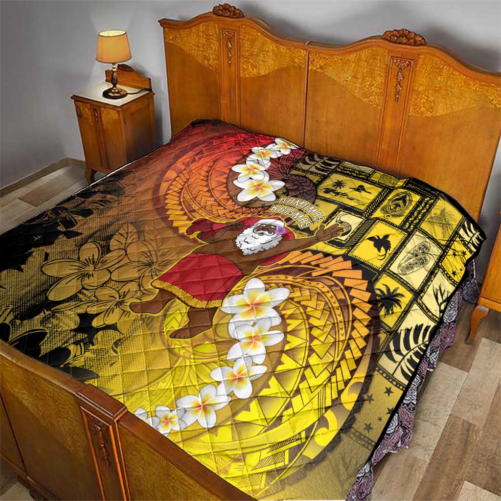 Papua New Guinea Retro Christmas Quilt Hamamas Krismas - Polynesian Pride