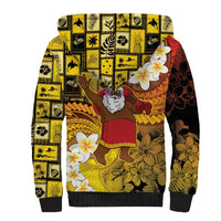 Papua New Guinea Retro Christmas Sherpa Hoodie Hamamas Krismas LT05 - Polynesian Pride