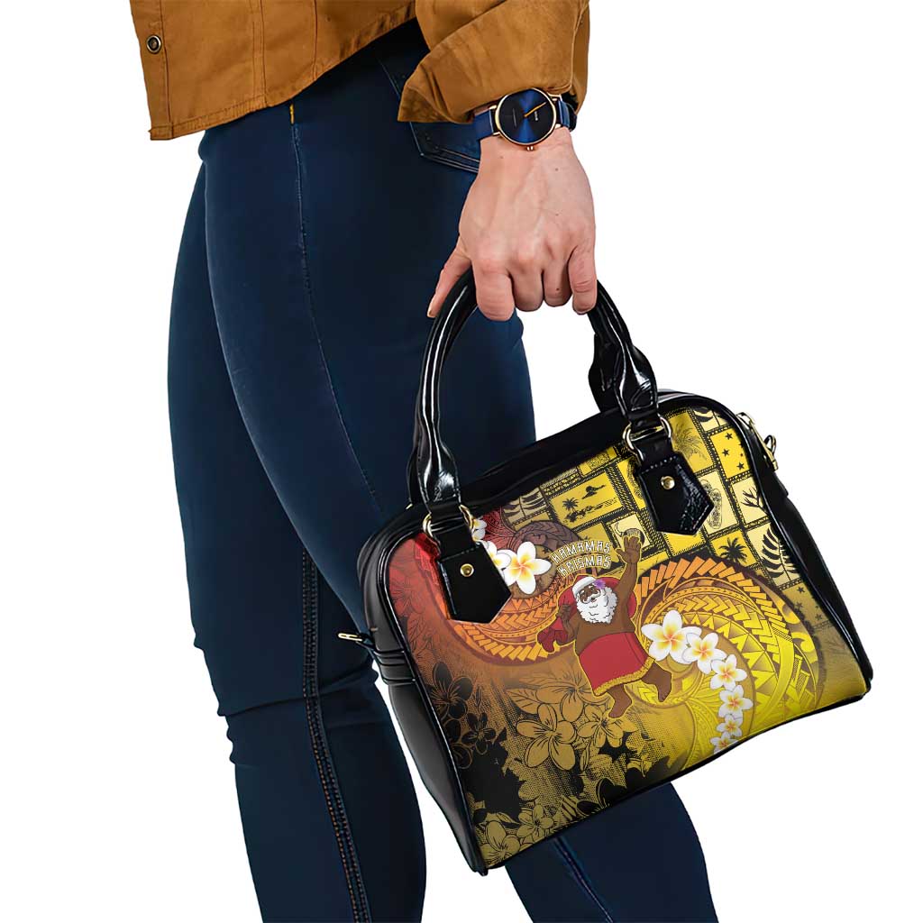 Papua New Guinea Retro Christmas Shoulder Handbag Hamamas Krismas - Polynesian Pride