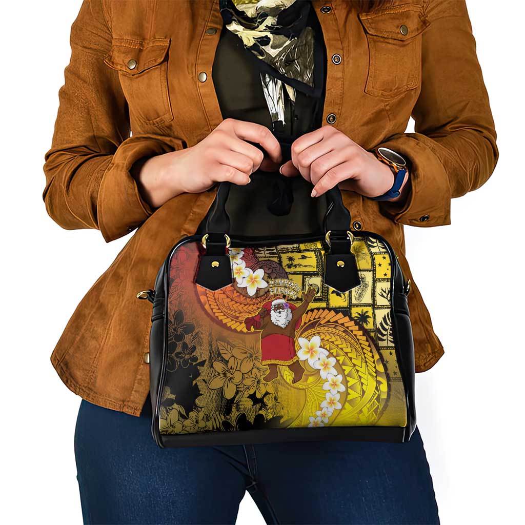 Papua New Guinea Retro Christmas Shoulder Handbag Hamamas Krismas - Polynesian Pride