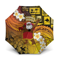 Papua New Guinea Retro Christmas Umbrella Hamamas Krismas - Polynesian Pride