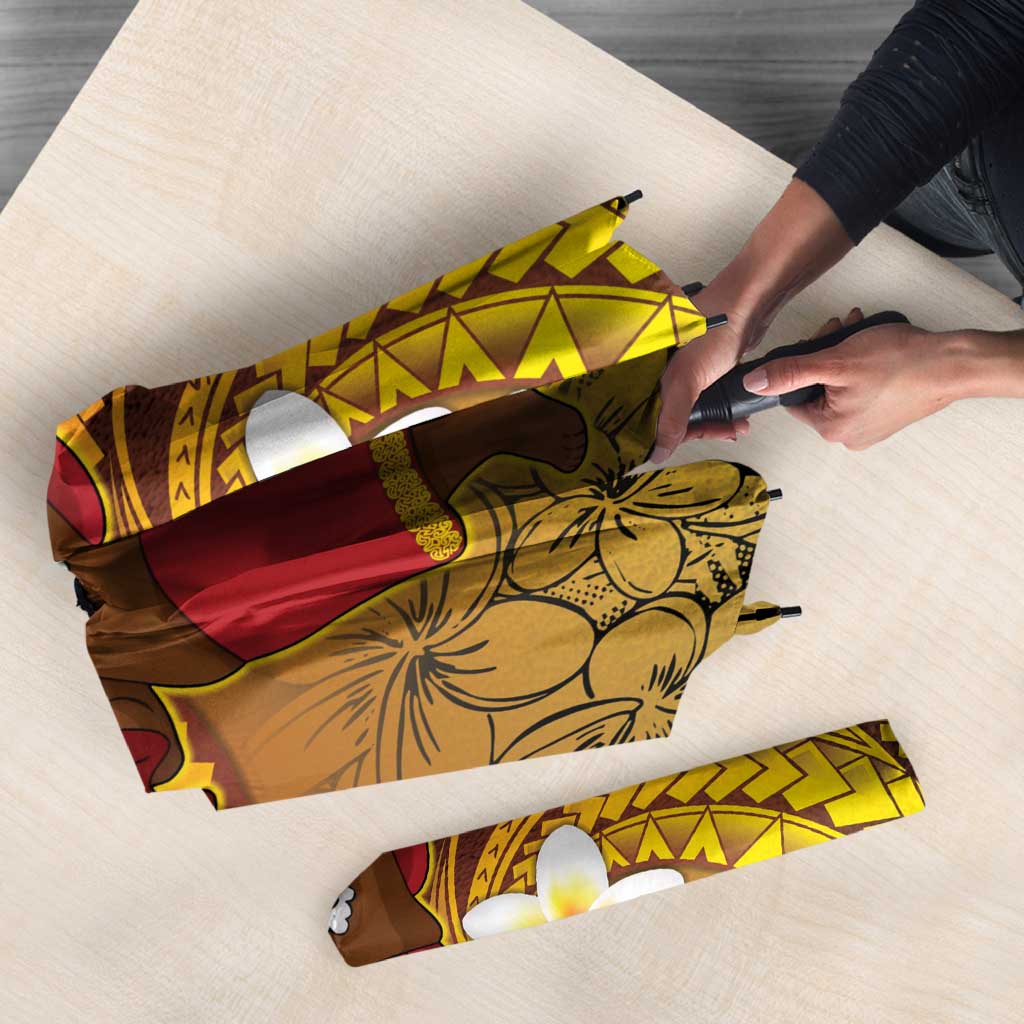 Papua New Guinea Retro Christmas Umbrella Hamamas Krismas - Polynesian Pride