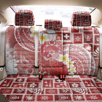 Tonga Christmas Back Car Seat Cover Kilisimasi Fiefia Retro Style Red - Polynesian Pride