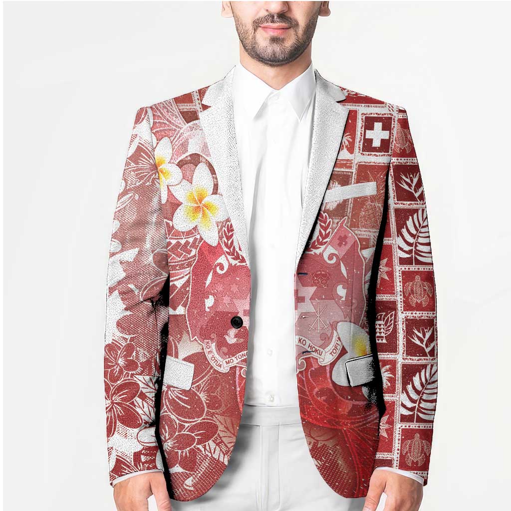 Tonga Christmas Blazer Kilisimasi Fiefia Retro Style Red - Polynesian Pride