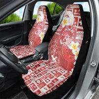 Tonga Christmas Car Seat Cover Kilisimasi Fiefia Retro Style Red - Polynesian Pride