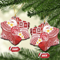 Tonga Christmas Ceramic Ornament Kilisimasi Fiefia Retro Style Red - Polynesian Pride