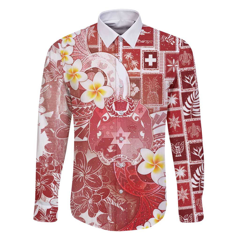 Tonga Christmas Family Matching Summer Maxi Dress and Hawaiian Shirt Kilisimasi Fiefia Retro Style Red - Polynesian Pride