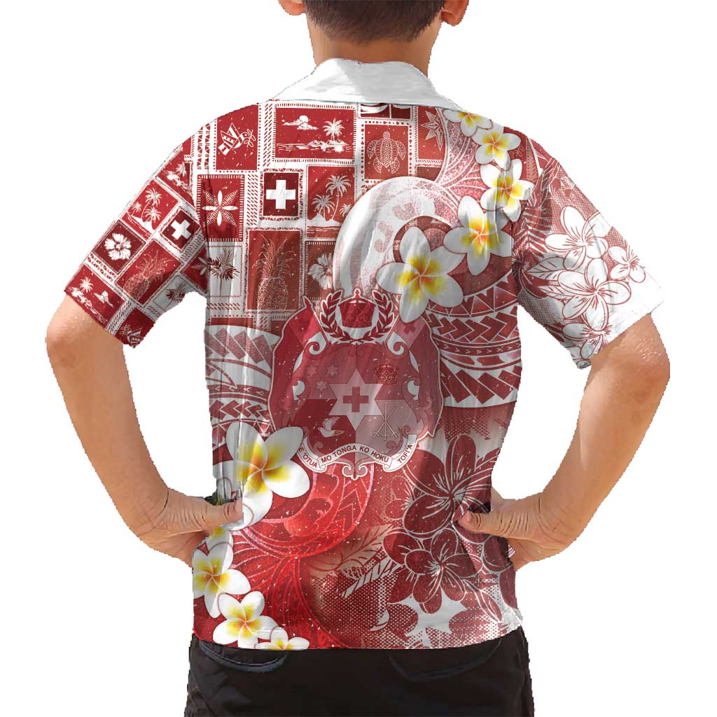 Tonga Christmas Family Matching Tank Maxi Dress and Hawaiian Shirt Kilisimasi Fiefia Retro Style Red - Polynesian Pride