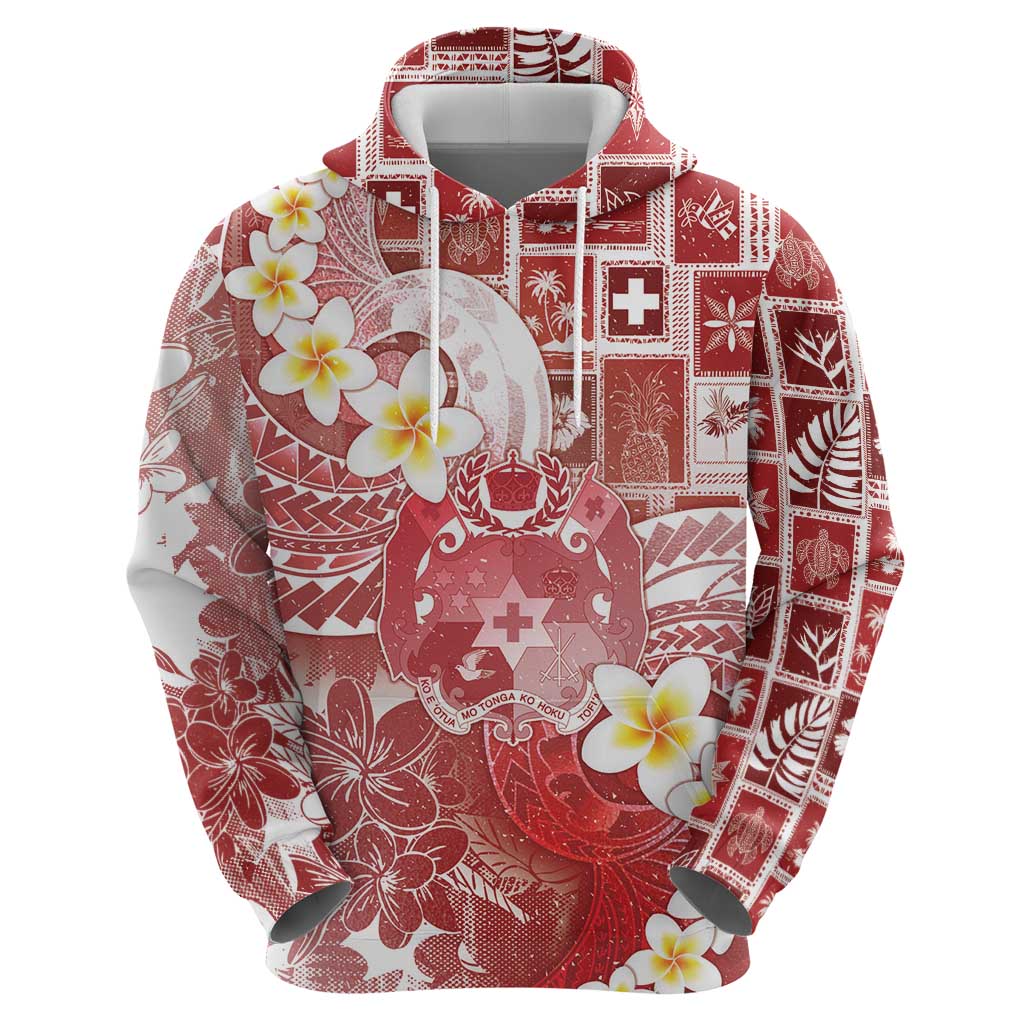 Tonga Christmas Hoodie Kilisimasi Fiefia Retro Style Red - Polynesian Pride