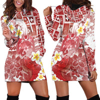 Tonga Christmas Hoodie Dress Kilisimasi Fiefia Retro Style Red - Polynesian Pride