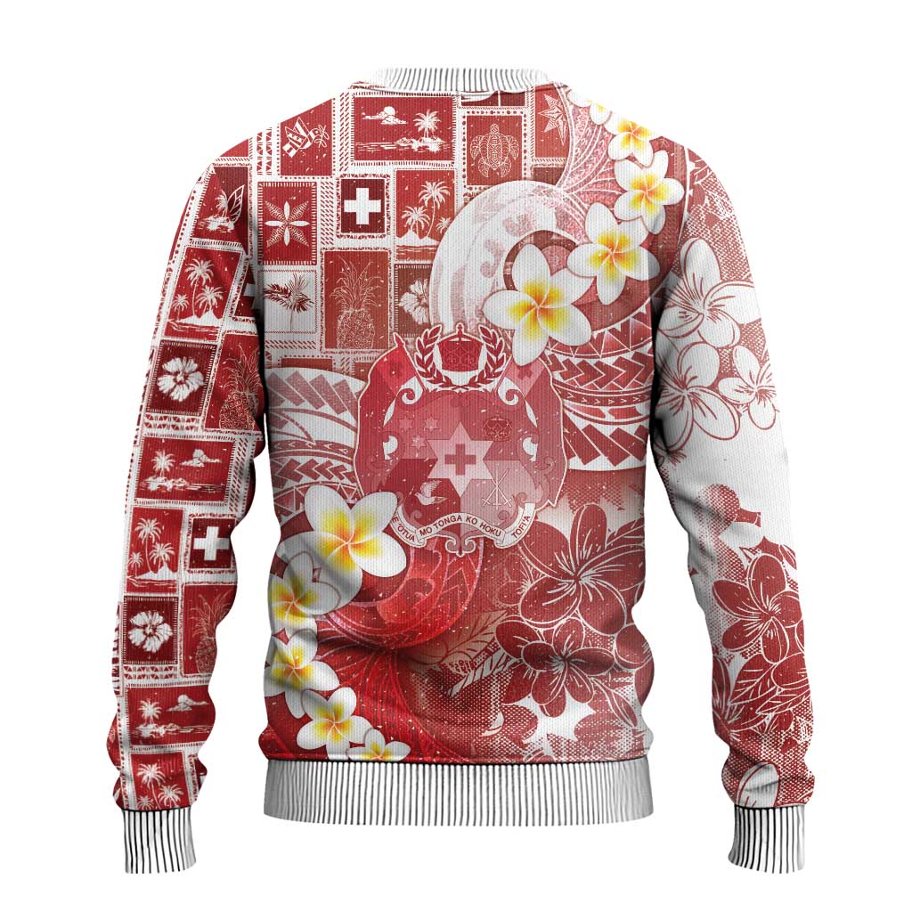 Tonga Christmas Ugly Christmas Sweater Kilisimasi Fiefia Retro Style Red - Polynesian Pride